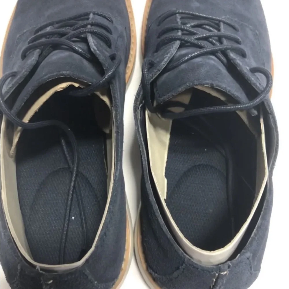 Clarks Mens Draper Lace Oxford Navy Suede Size 11 M